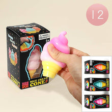 Load image into Gallery viewer, 12PCS - Ice Cream Cone Squishy Stress Relief Ball Toy
