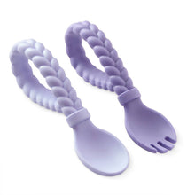 Load image into Gallery viewer, Sweetie Spoons™ Spoon + Fork Set: Buttercream + Toffee
