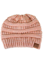 Load image into Gallery viewer, C.C Four Tone Thread Mix Color Cable Beanie Winter Hat: 004
