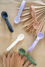 Load image into Gallery viewer, Sweetie Spoons™ Spoon + Fork Set: Buttercream + Toffee
