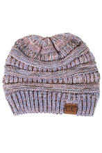 Load image into Gallery viewer, C.C Four Tone Thread Mix Color Cable Beanie Winter Hat: 004

