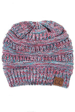 Load image into Gallery viewer, C.C Four Tone Thread Mix Color Cable Beanie Winter Hat: 004

