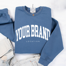 Load image into Gallery viewer, Custom Logo Athletic Wear Crewneck Sweatshirt: Black / Large
