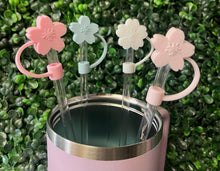 Load image into Gallery viewer, Flower Straw Toppers: White Daisy
