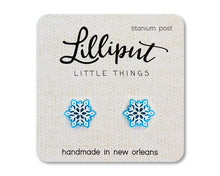 Load image into Gallery viewer, Snowflake Earrings // Stocking Stuffer
