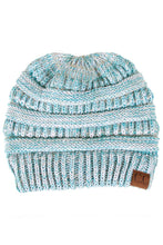 Load image into Gallery viewer, C.C Four Tone Thread Mix Color Cable Beanie Winter Hat: 004
