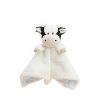 Load image into Gallery viewer, Black and White Cow Lovey Blanket Warmies
