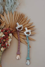 Load image into Gallery viewer, Sweetie Strap™ Silicone One-Piece Pacifier Clips: Toast
