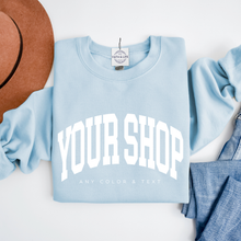 Load image into Gallery viewer, Custom Logo Athletic Wear Crewneck Sweatshirt: Military Green / Medium
