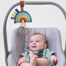 Load image into Gallery viewer, Bitzy Bespoke Ritzy Jingle Attachable Travel Toy: Pastel Rainbow
