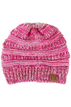 Load image into Gallery viewer, C.C Four Tone Thread Mix Color Cable Beanie Winter Hat: 004
