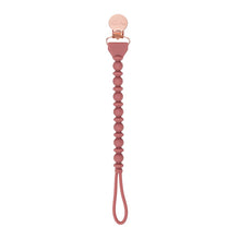 Load image into Gallery viewer, Sweetie Strap™ Silicone One-Piece Pacifier Clips: Toast
