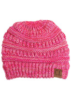 Load image into Gallery viewer, C.C Four Tone Thread Mix Color Cable Beanie Winter Hat: 004
