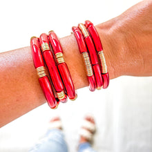 Load image into Gallery viewer, Red Game Day Bracelets &amp;  Necklaces: MINI RED PAPER CLIP BRACELET

