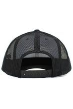 Load image into Gallery viewer, USA Fish Flag Mesh Back American Flag Baseball Cap: Black/Black
