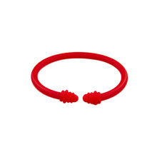 Load image into Gallery viewer, Red Game Day Bracelets &amp;  Necklaces: GAME DAY GOLD WORD WITH FOOTBALL ACCENT
