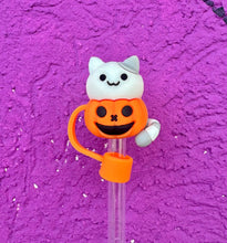 Load image into Gallery viewer, Large Holiday Straw Toppers: Pink Egg
