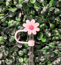 Load image into Gallery viewer, Flower Straw Toppers: White Daisy
