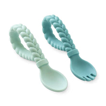 Load image into Gallery viewer, Sweetie Spoons™ Spoon + Fork Set: Buttercream + Toffee
