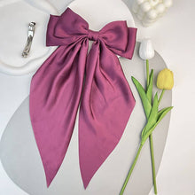 Load image into Gallery viewer, Hair bow: Navy / One Size
