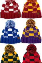 Load image into Gallery viewer, C.C Buffalo Check Team Color Beanie: Red/Black
