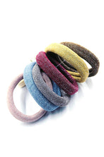 Load image into Gallery viewer, 12cards Shinny Elastic Pony Tail Holder Band
