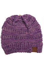 Load image into Gallery viewer, C.C Four Tone Thread Mix Color Cable Beanie Winter Hat: 004
