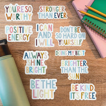 Load image into Gallery viewer, You're So Worthy Positivity Lettering Sticker
