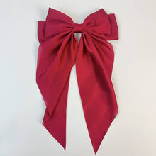 Load image into Gallery viewer, Hair bow: Navy / One Size
