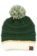 Load image into Gallery viewer, C.C Sports College Team Color Ribeed Beanie: 7. Utah Crimson/Black
