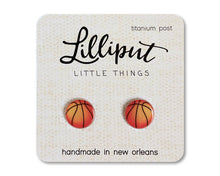 Load image into Gallery viewer, Basketball Earrings // Sports Earrings
