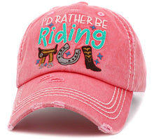 Load image into Gallery viewer, I'd Rather Be Riding Vintage Ballcap: STN
