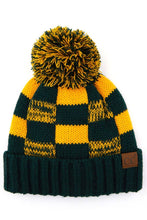 Load image into Gallery viewer, C.C Buffalo Check Team Color Beanie: Red/Black
