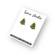 Load image into Gallery viewer, Christmas Tree Earrings

