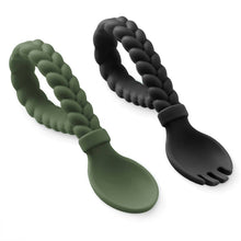 Load image into Gallery viewer, Sweetie Spoons™ Spoon + Fork Set: Buttercream + Toffee
