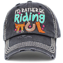 Load image into Gallery viewer, I'd Rather Be Riding Vintage Ballcap: STN
