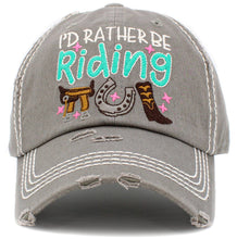 Load image into Gallery viewer, I'd Rather Be Riding Vintage Ballcap: STN
