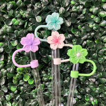 Load image into Gallery viewer, Flower Straw Toppers: White Daisy
