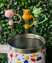 Load image into Gallery viewer, Animal Straw Toppers: Bunny
