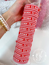 Load image into Gallery viewer, MAMA CLAUS Christmas Bracelet Embroidered / Holiday Jewelry
