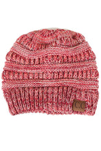 Load image into Gallery viewer, C.C Four Tone Thread Mix Color Cable Beanie Winter Hat: 004
