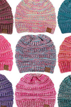 Load image into Gallery viewer, C.C Four Tone Thread Mix Color Cable Beanie Winter Hat: 004
