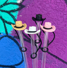 Load image into Gallery viewer, Cowboy/Cowgirl Hat Large Straw Toppers: Lilac
