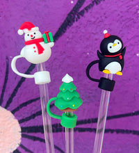 Load image into Gallery viewer, Large Holiday Straw Toppers: Blue Egg
