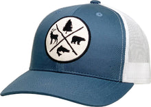 Load image into Gallery viewer, Outdoors Vintage Ballcap Meshback: MOS-KHK
