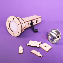Load image into Gallery viewer, Hand-Crank Flashlight DIY Kit, Educational STEM Toy for Kids
