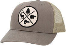 Load image into Gallery viewer, Outdoors Vintage Ballcap Meshback: MOS-KHK
