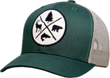 Load image into Gallery viewer, Outdoors Vintage Ballcap Meshback: BBLU-BLK
