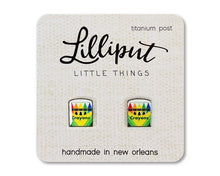 Load image into Gallery viewer, Crayon Earrings // Teacher Gift
