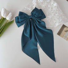 Load image into Gallery viewer, Hair bow: Navy / One Size
